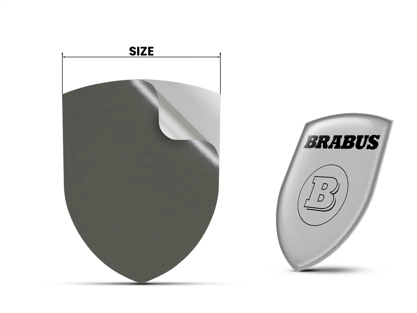 Brabus Heckscheibensticker Robust Universal Hochwertig
